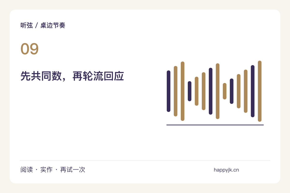 两个人轮流接一拍，把简单节奏延长成对话主题图解